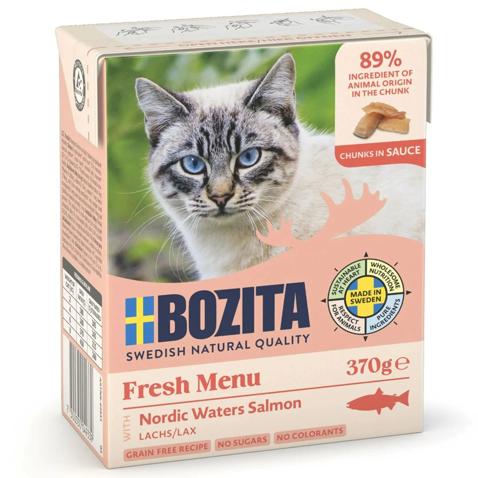 BOZITA Chunks in sauce with Salmon 370g