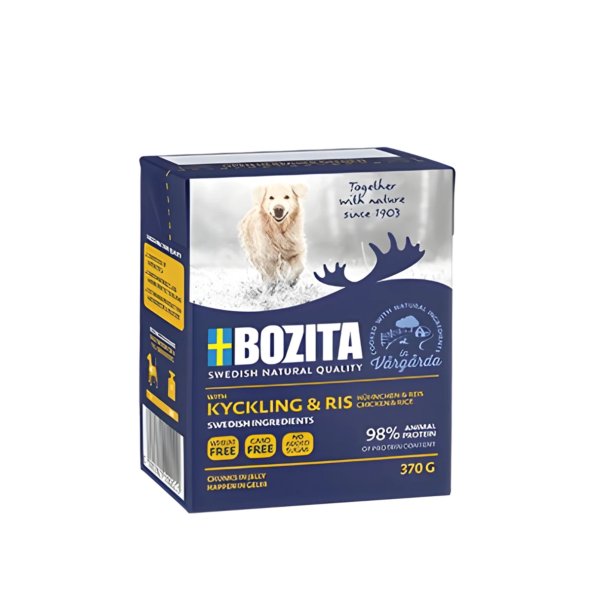 BOZITA Mięsne kawałki kurczak/ryż 370g