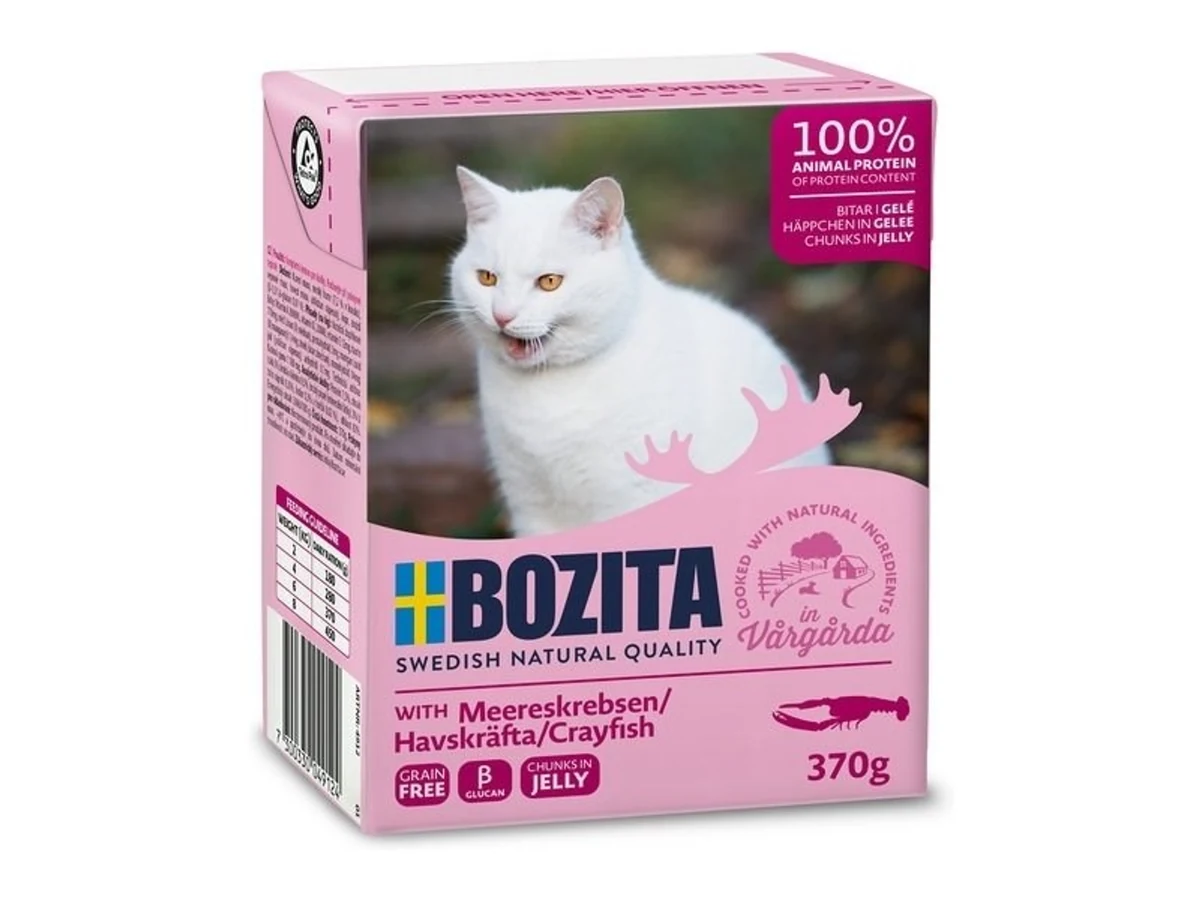 BOZITA Mięsne kawałki z krewetkami 370g