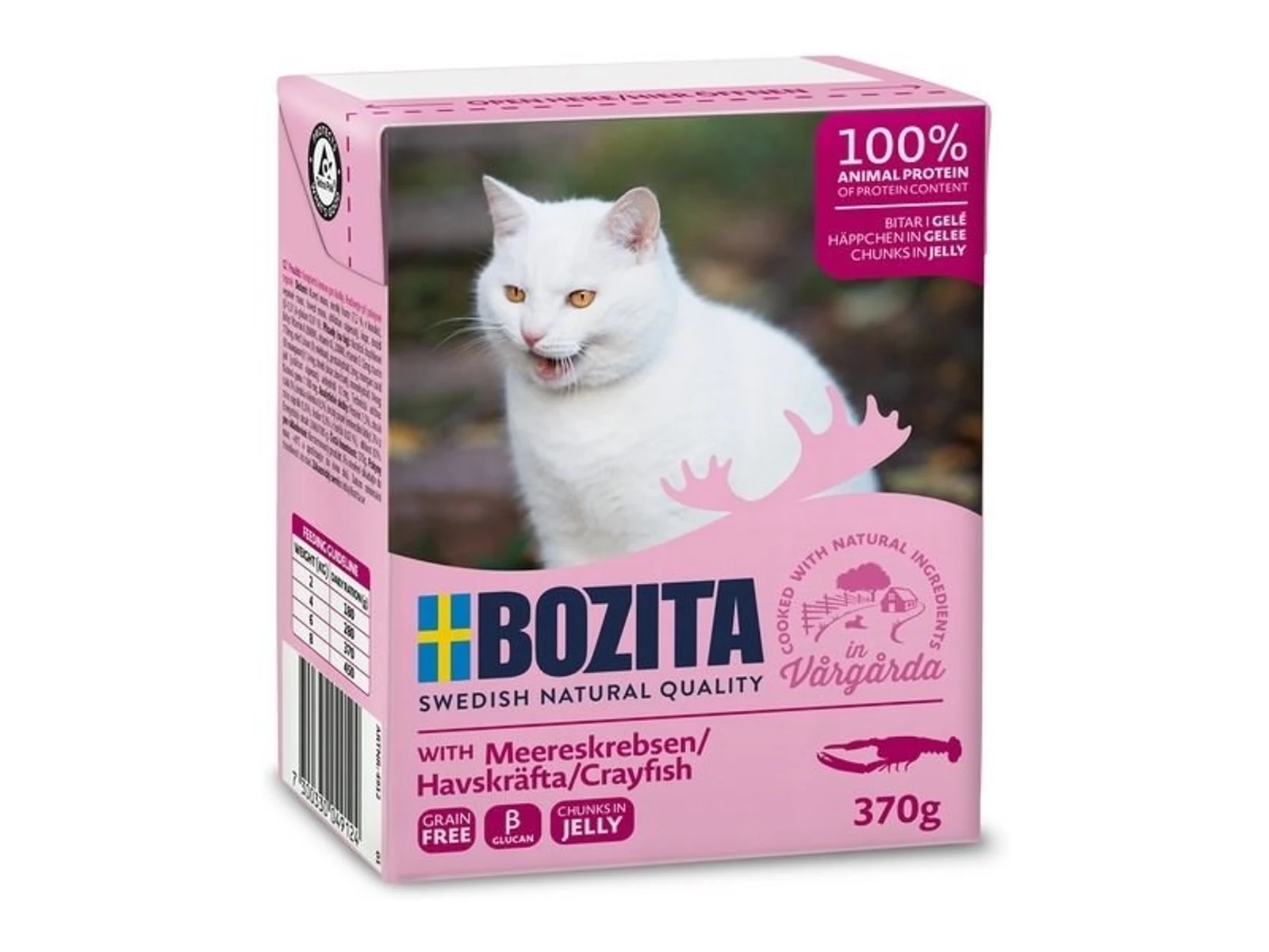 BOZITA Mięsne kawałki z krewetkami 370g