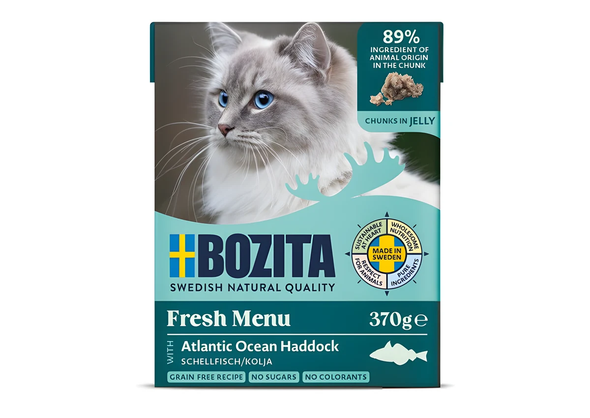 BOZITA Mięsne kawałki z łupaczem 370g