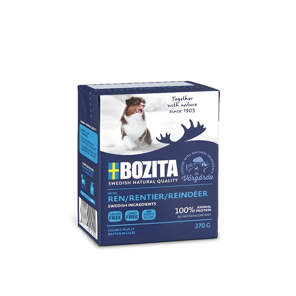 BOZITA Mięsne kawałki z reniferem 370g