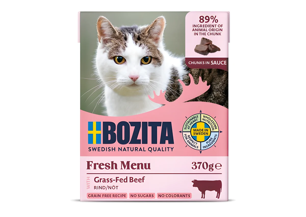 BOZITA Mięsne kawałki z wołowiną 370g