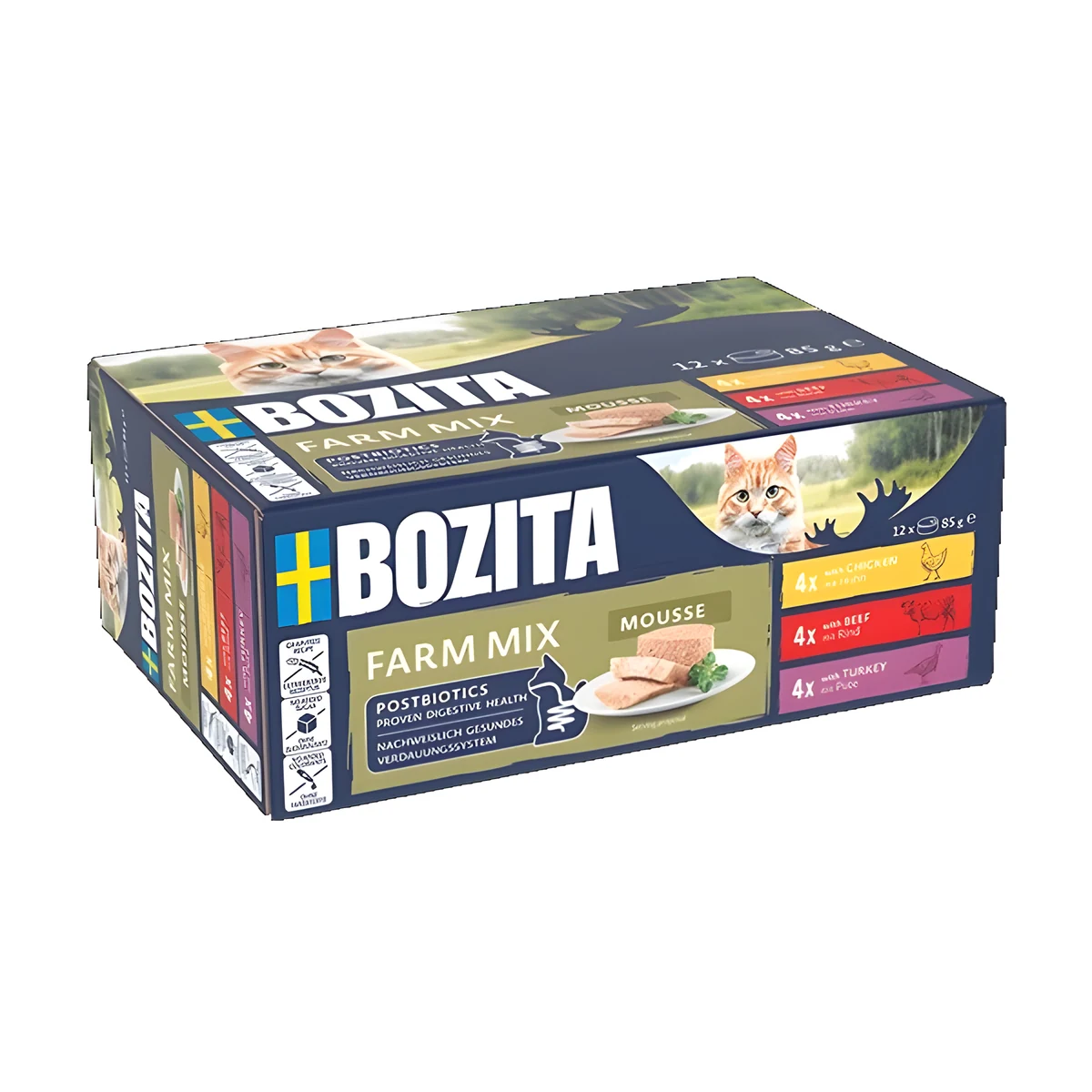 Bozita Mousse Mixed Farm 12x85g