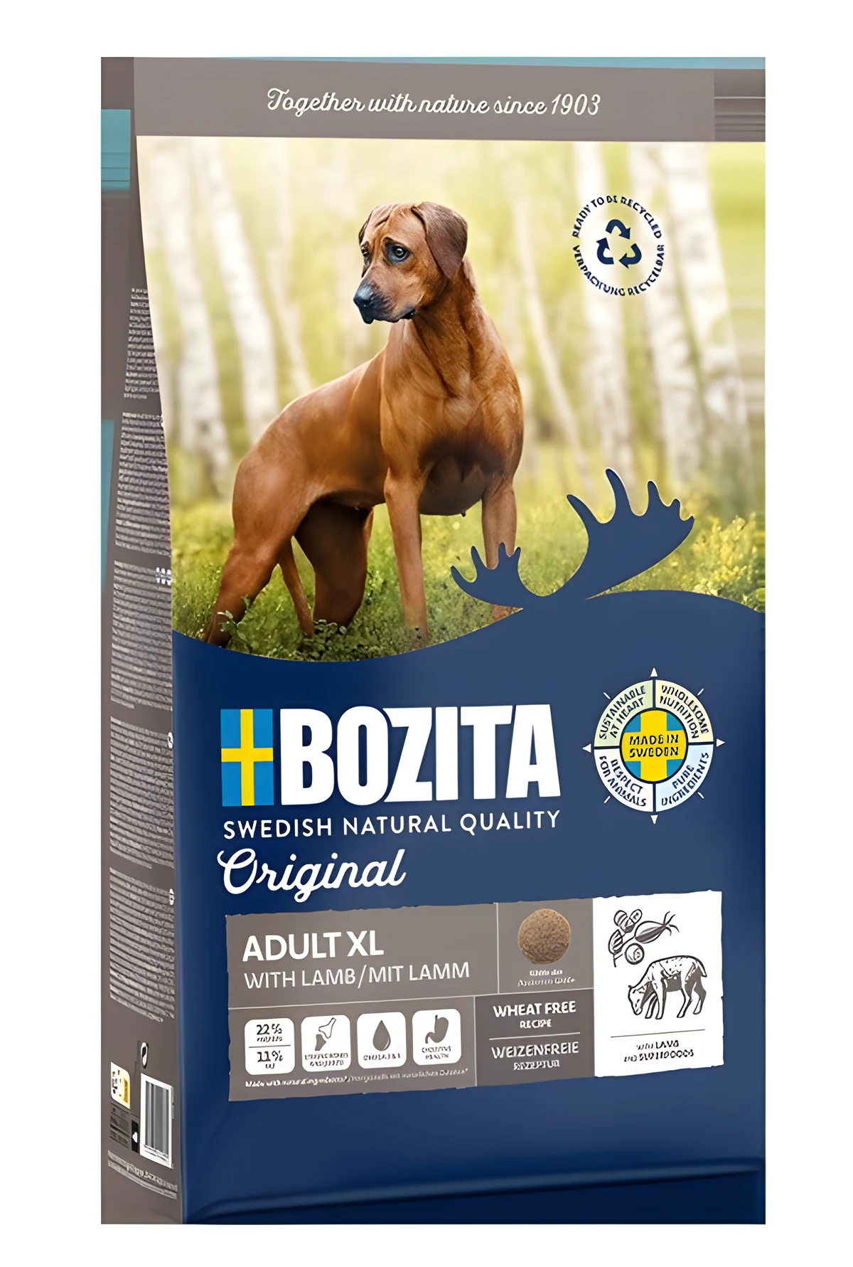 Bozita Original Adult XL z Jagnięciną - sucha karma dla psa - 12 kg