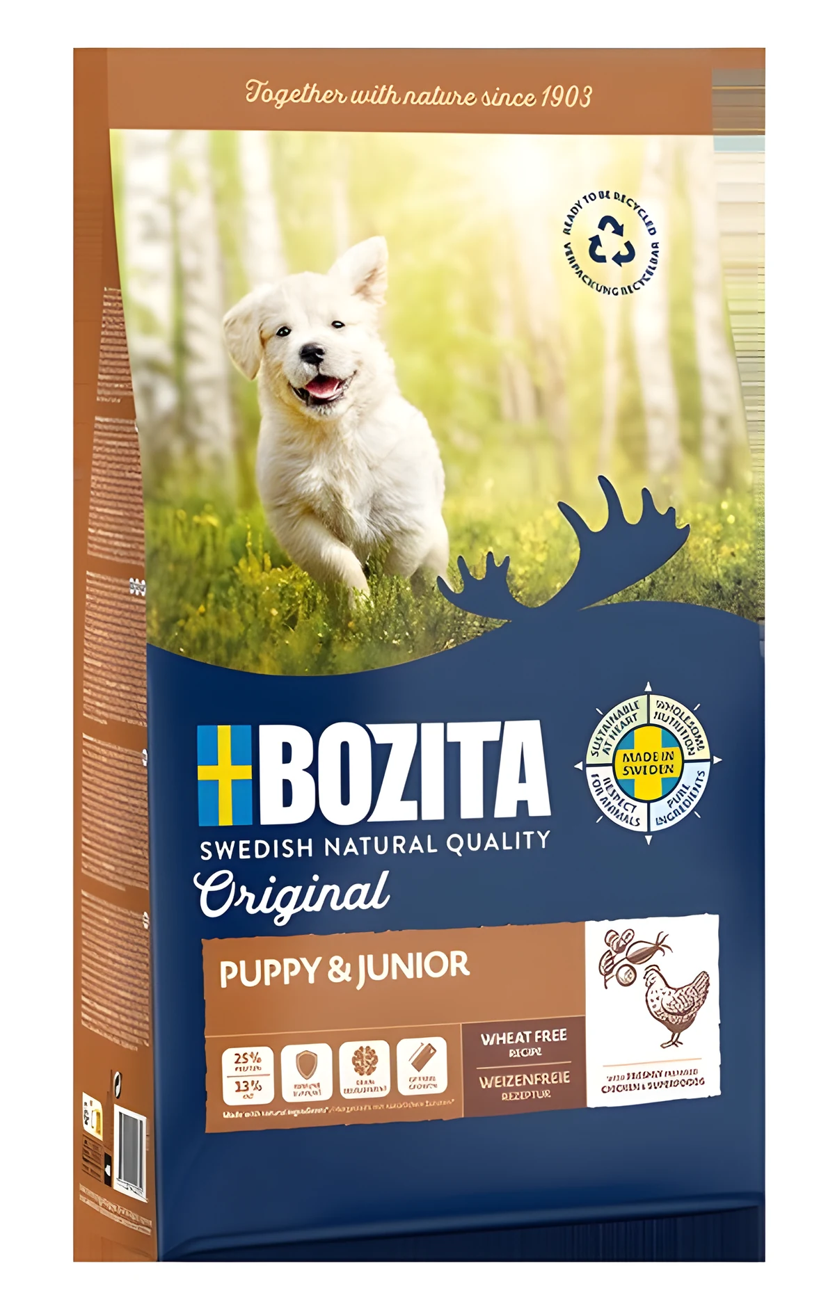 Bozita Original Puppy & Junior Kurczak - 12 kg