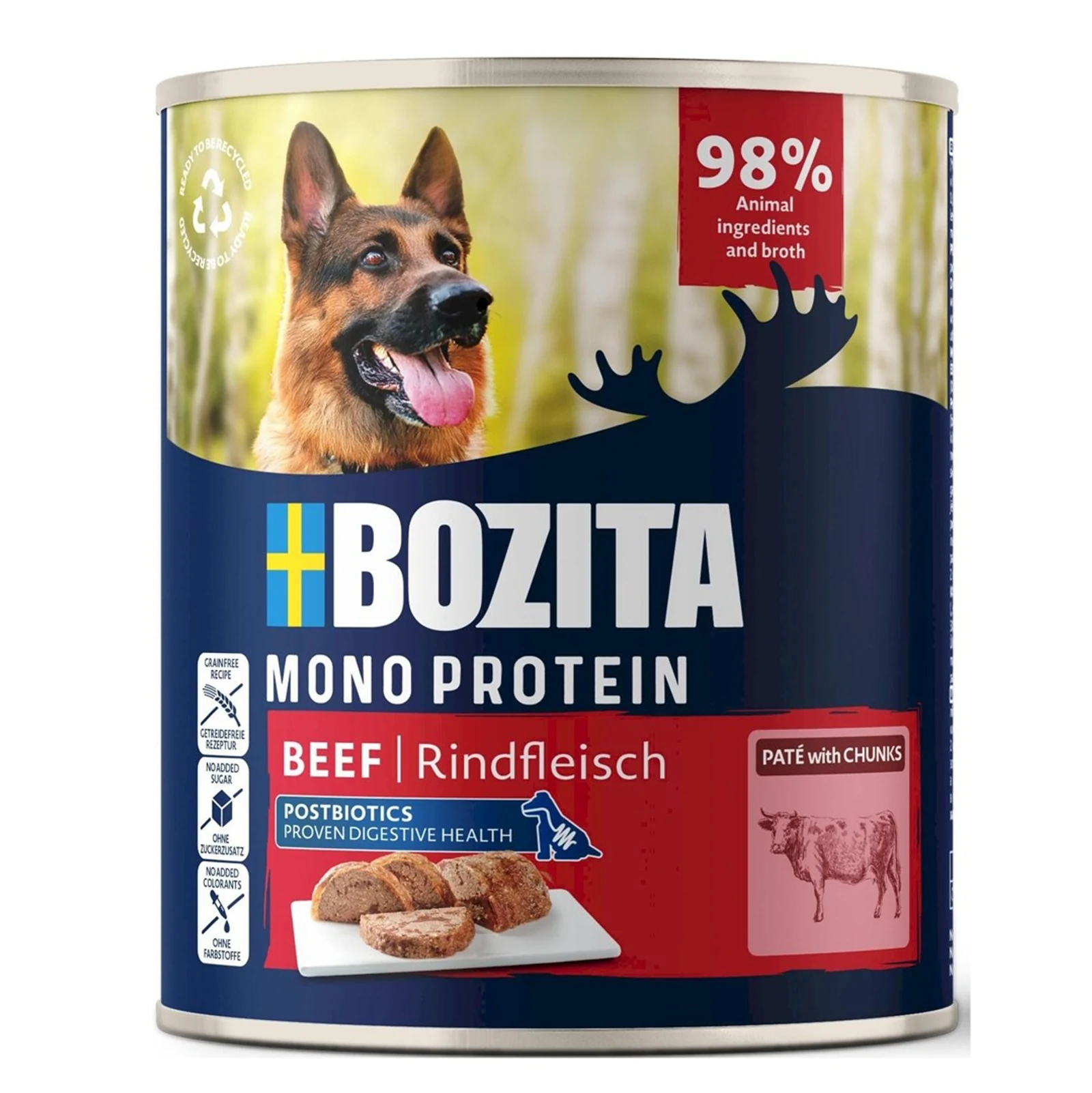Bozita Mokra Karma dla Psa - Pasztet z Wołowiną 800g