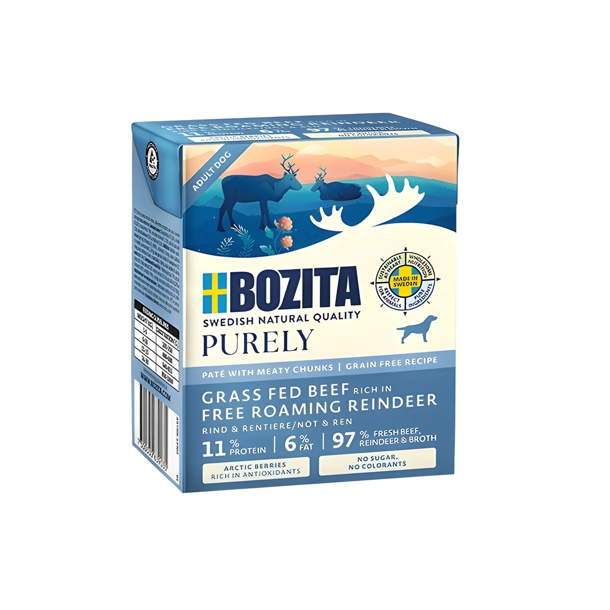 BOZITA Purely wołowina z reniferem 370g