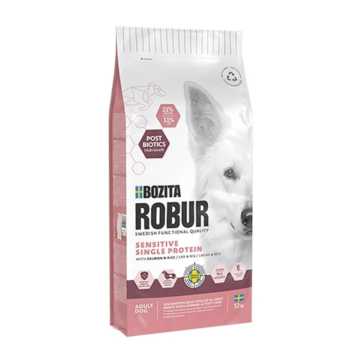 Bozita Robur Adult Sensitive Single Protein Salmon 12kg