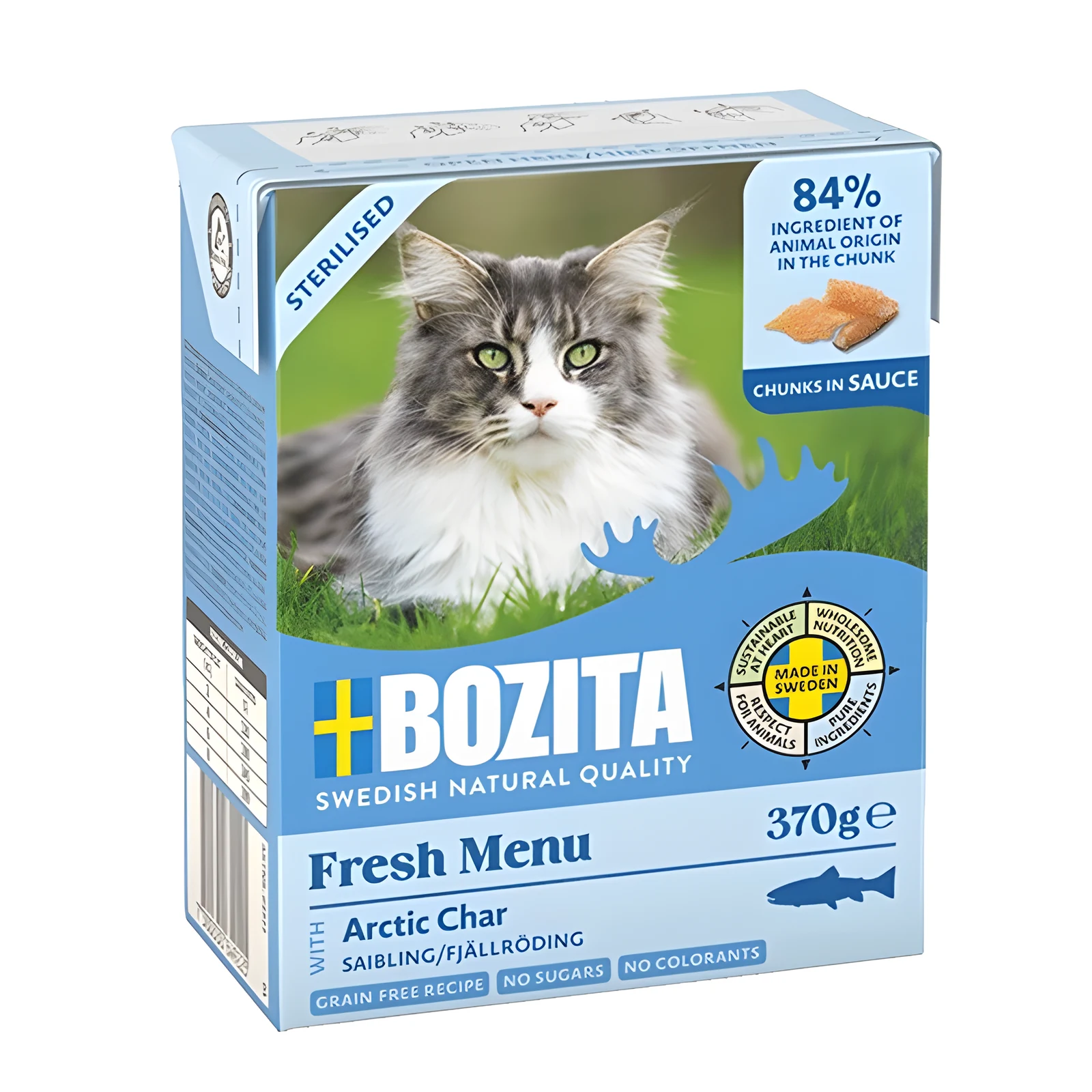 BOZITA Sterylised - Kawałeczki w sosie z pstrągiem 370g