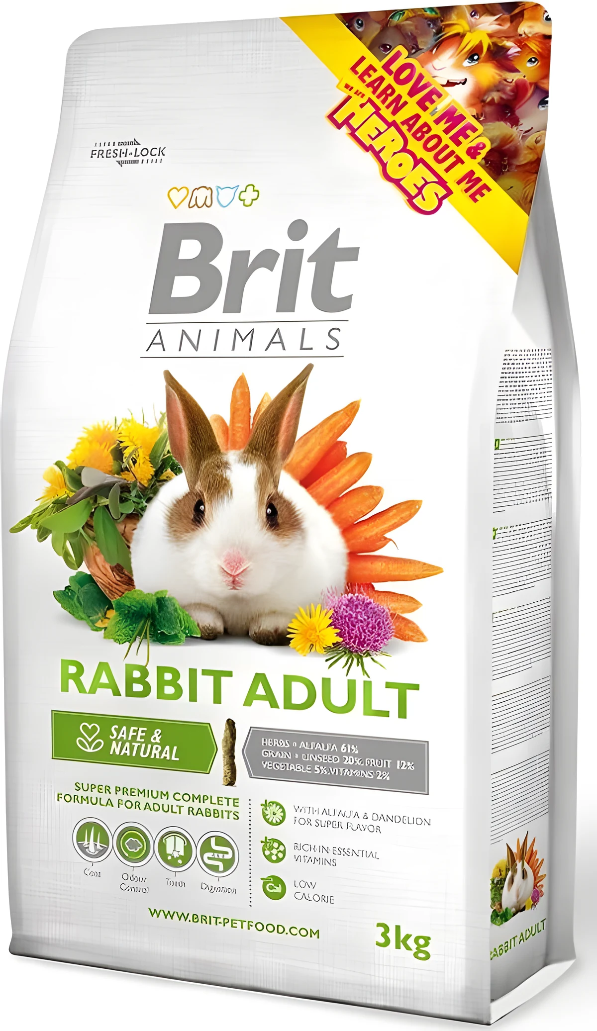 Brit Karma dla Dorosłych Królików Rabbit Adult 3kg