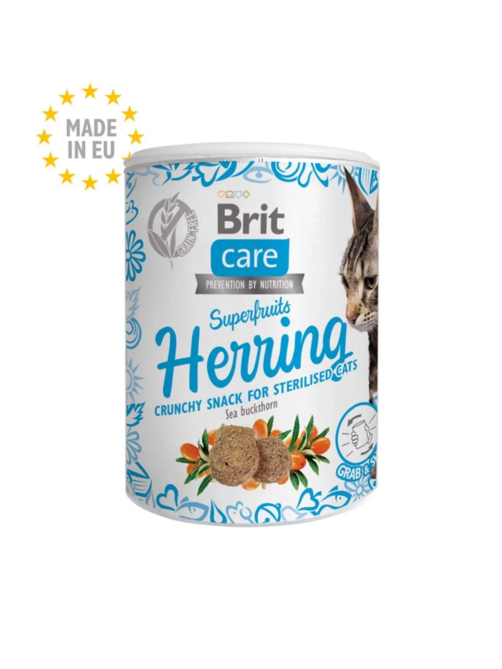 BRIT Care Cat Snack Superfruits Herring - 100 g
