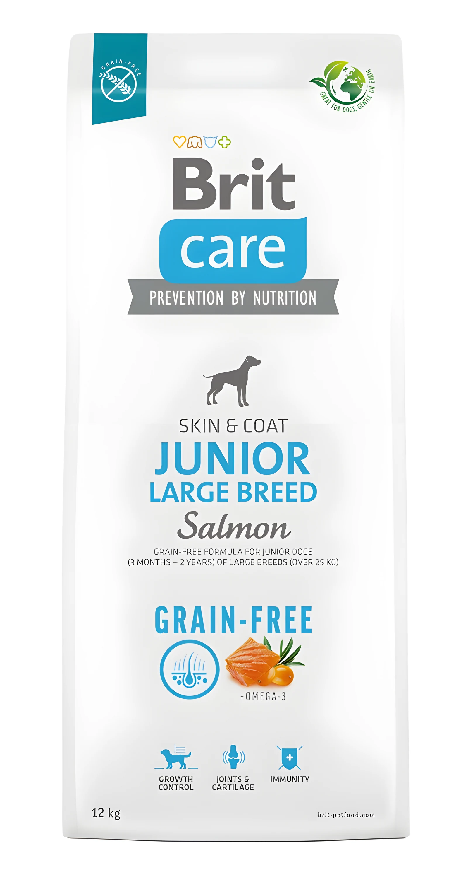 BRIT Care Grain-Free Junior Large Breed Salmon - 12 kg