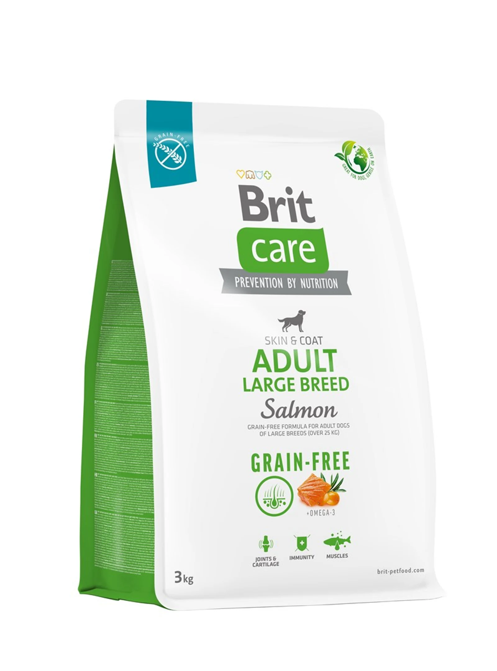 Sucha karma BRIT Care Łosoś bez zbóż dla dużych ras 3 kg