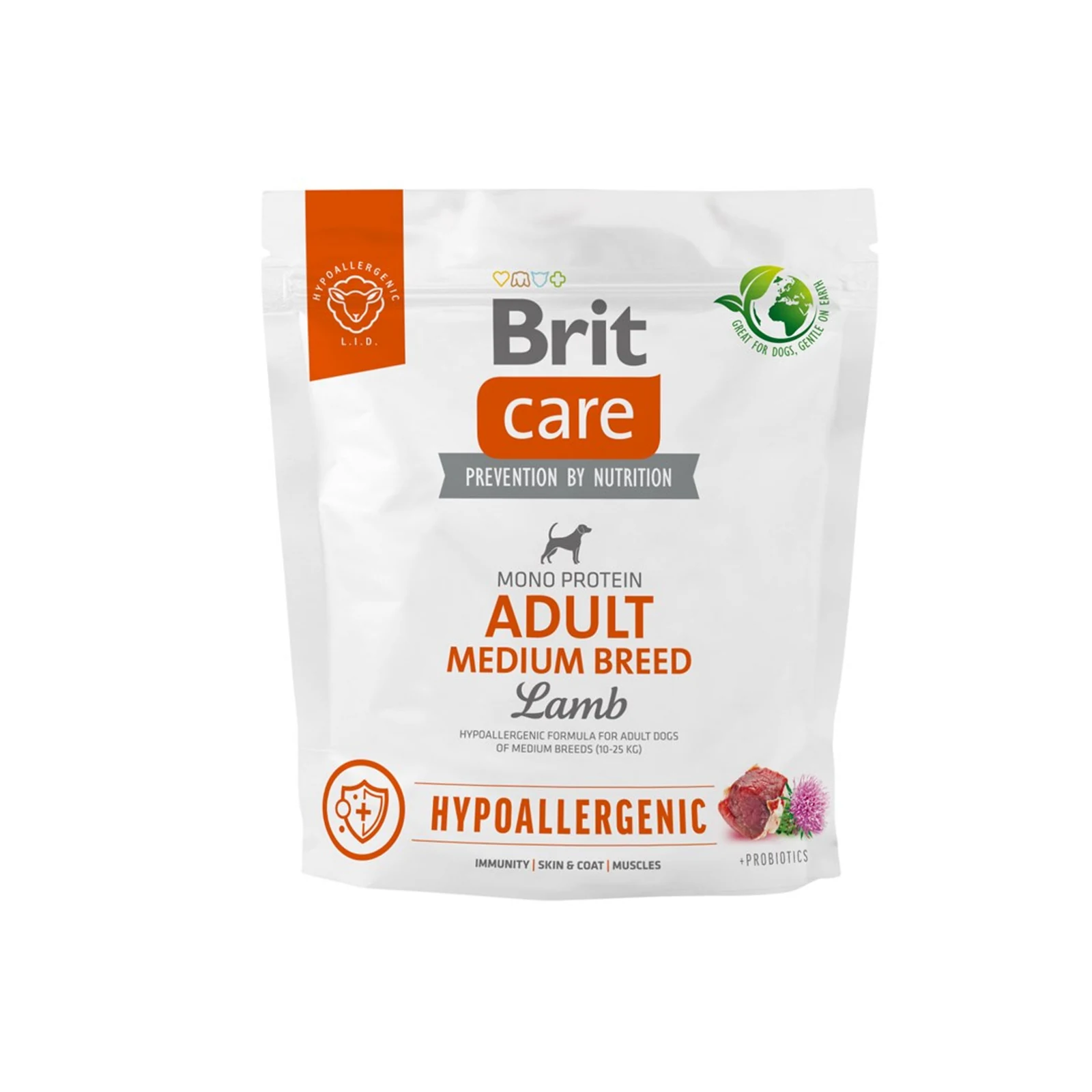 BRIT Care Hypoallergenic Adult Medium Breed Lamb - 1 kg