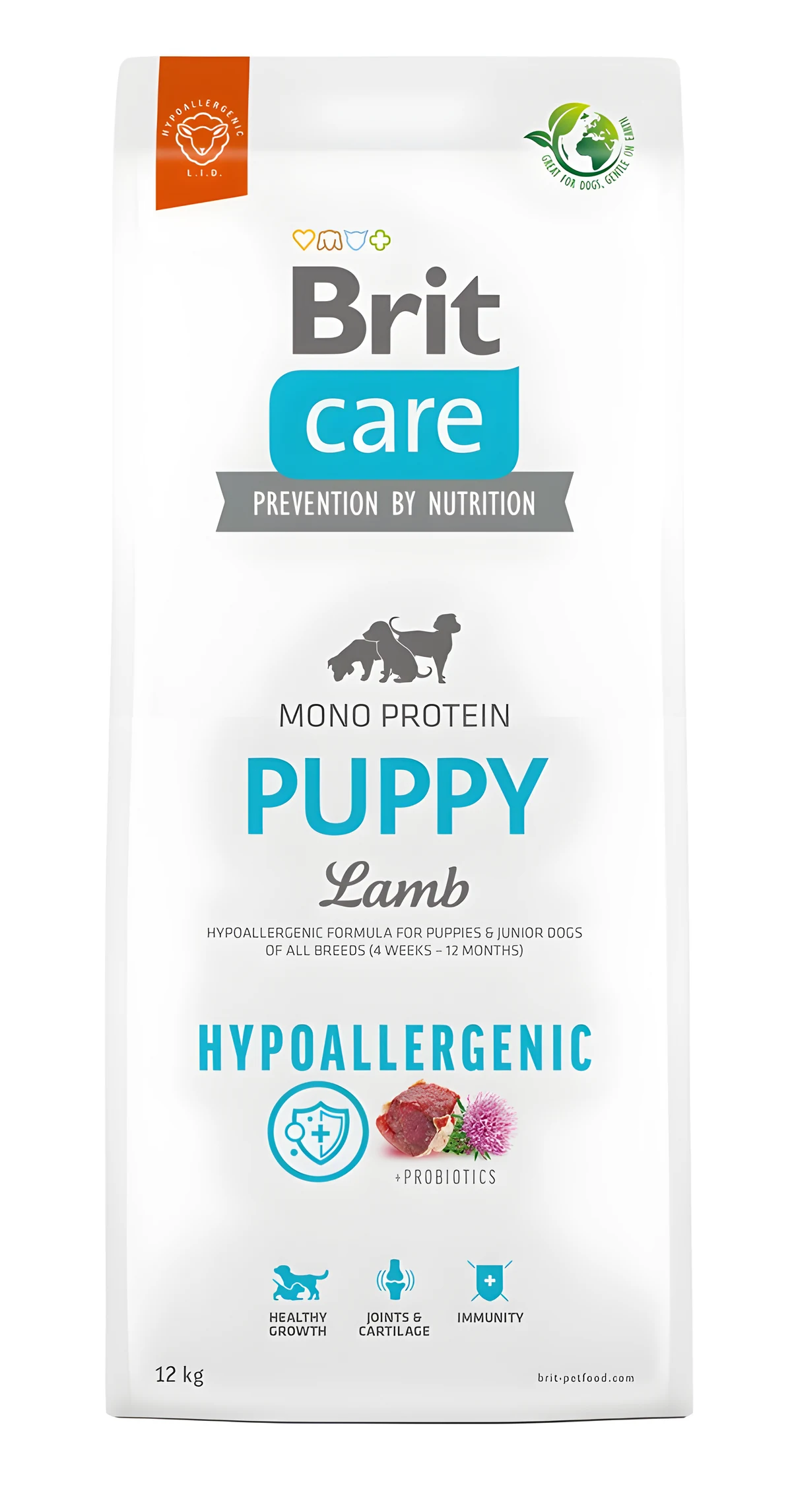 BRIT Care Hypoallergenic Puppy Lamb Sucha Karma 12 kg