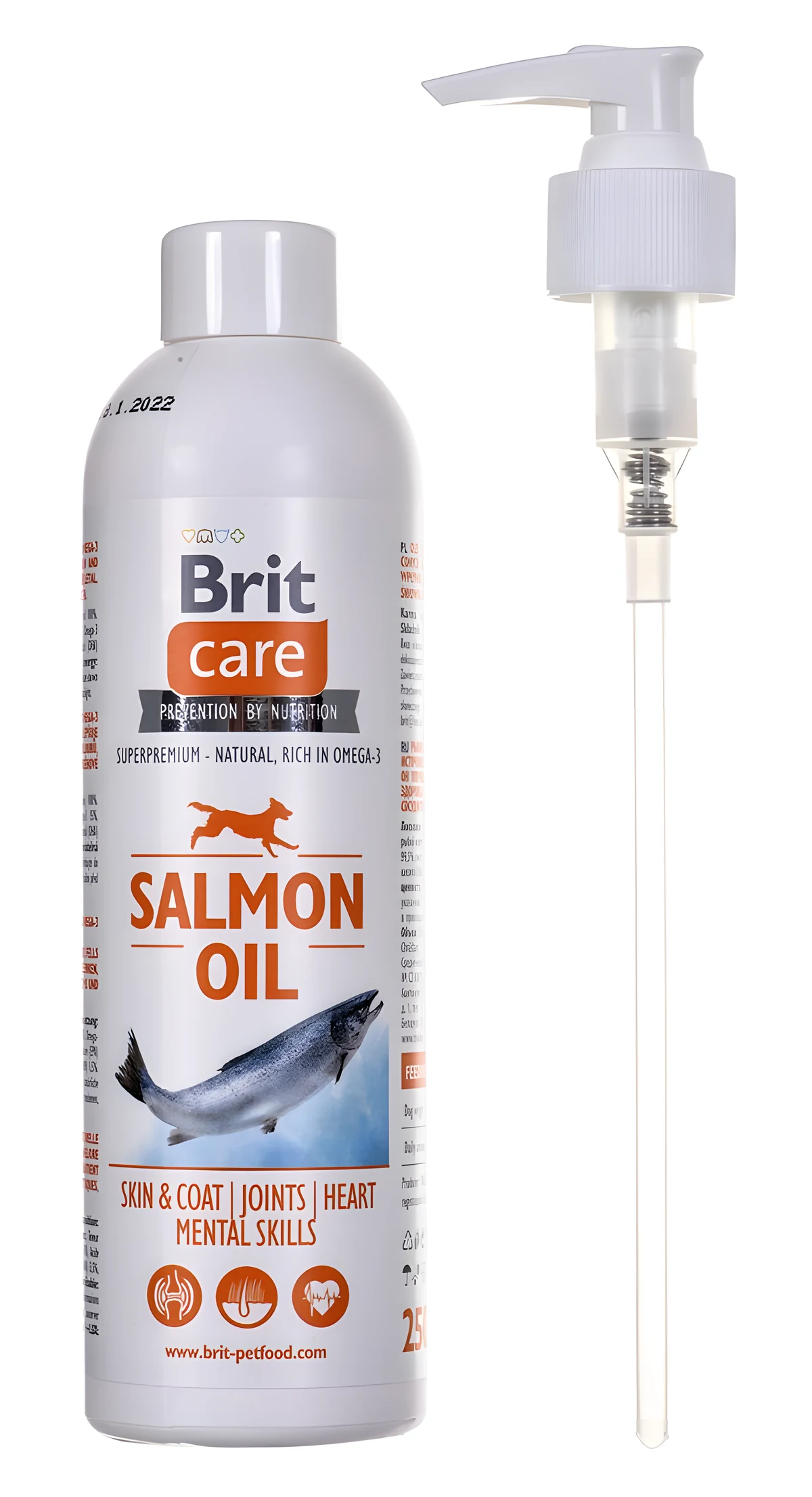 BRIT CARE Olej z łososia 250 ml - suplement dla psów i kotów