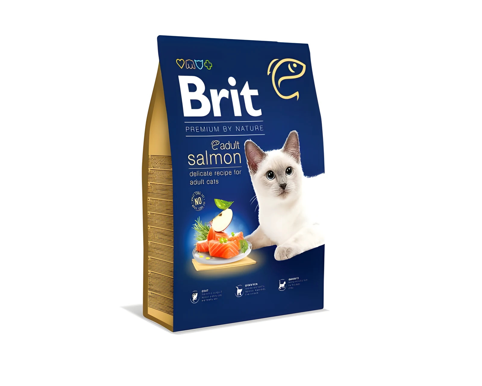 BRIT Dry Premium By Nature Adult Łosoś - 1,5 kg