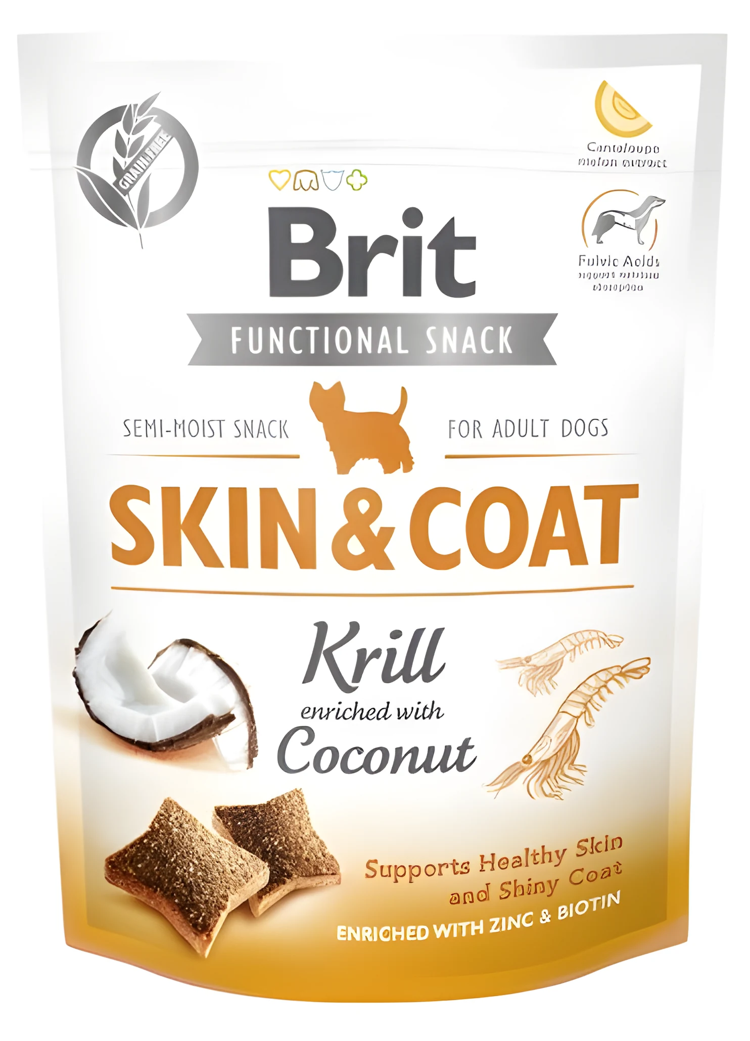 BRIT Functional Snack Skin&Coat Krill - 150 g