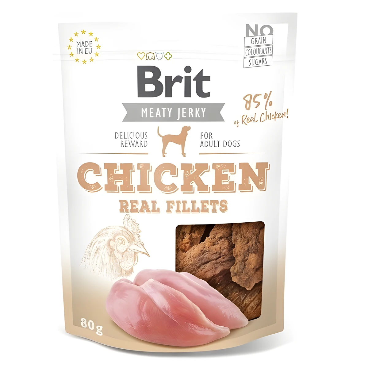 BRIT Jerky Chicken Real Fillets 80 g