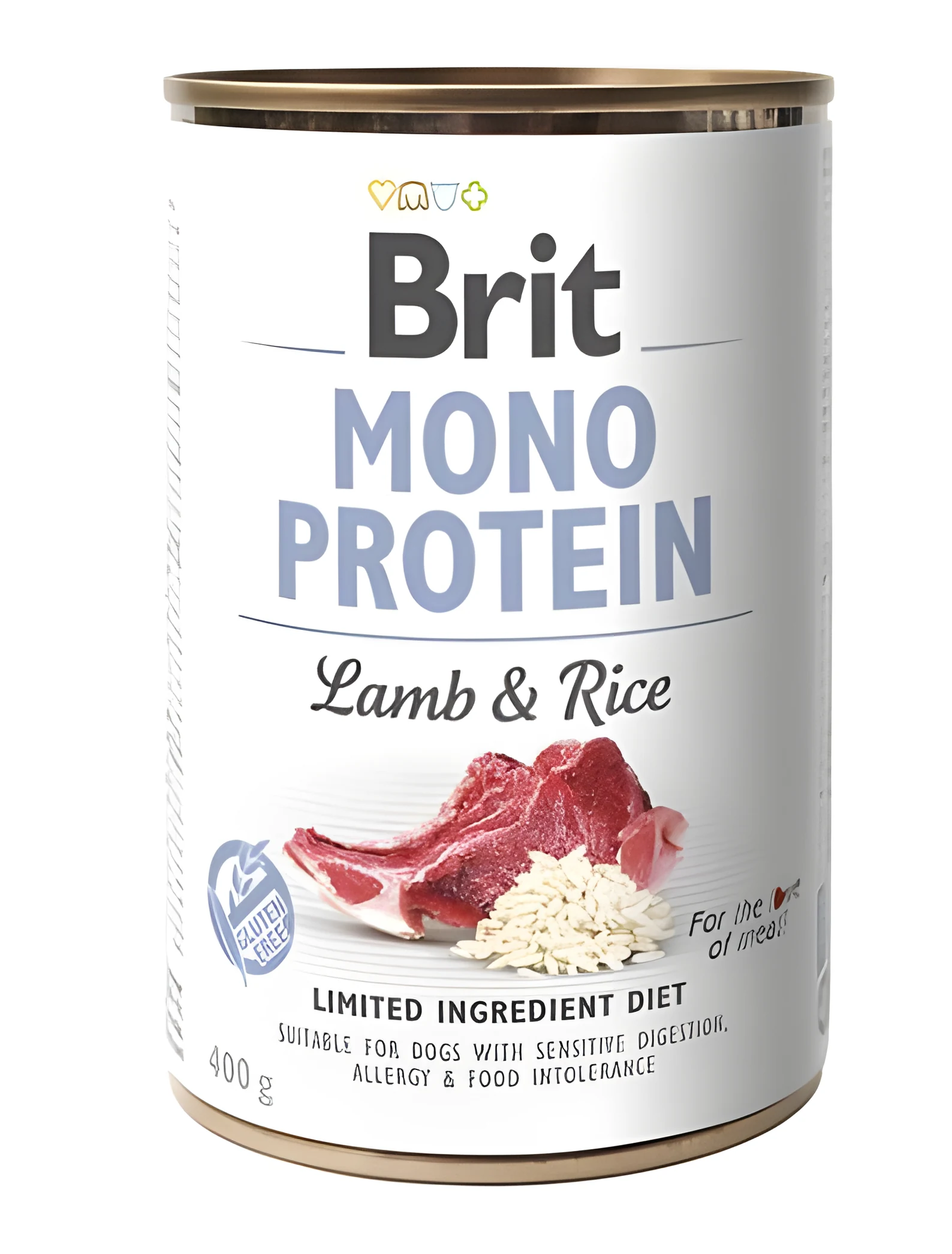 Mokra karma dla psa BRIT Mono Protein - Jagnięcina z brązowym ryżem, 400 g