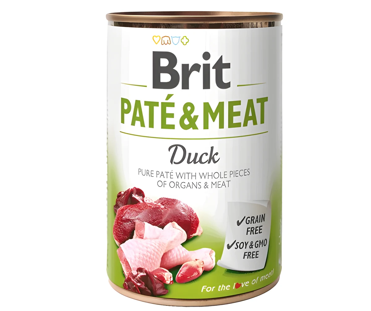 BRIT PATÉ & MEAT z kaczką - 400 g puszka