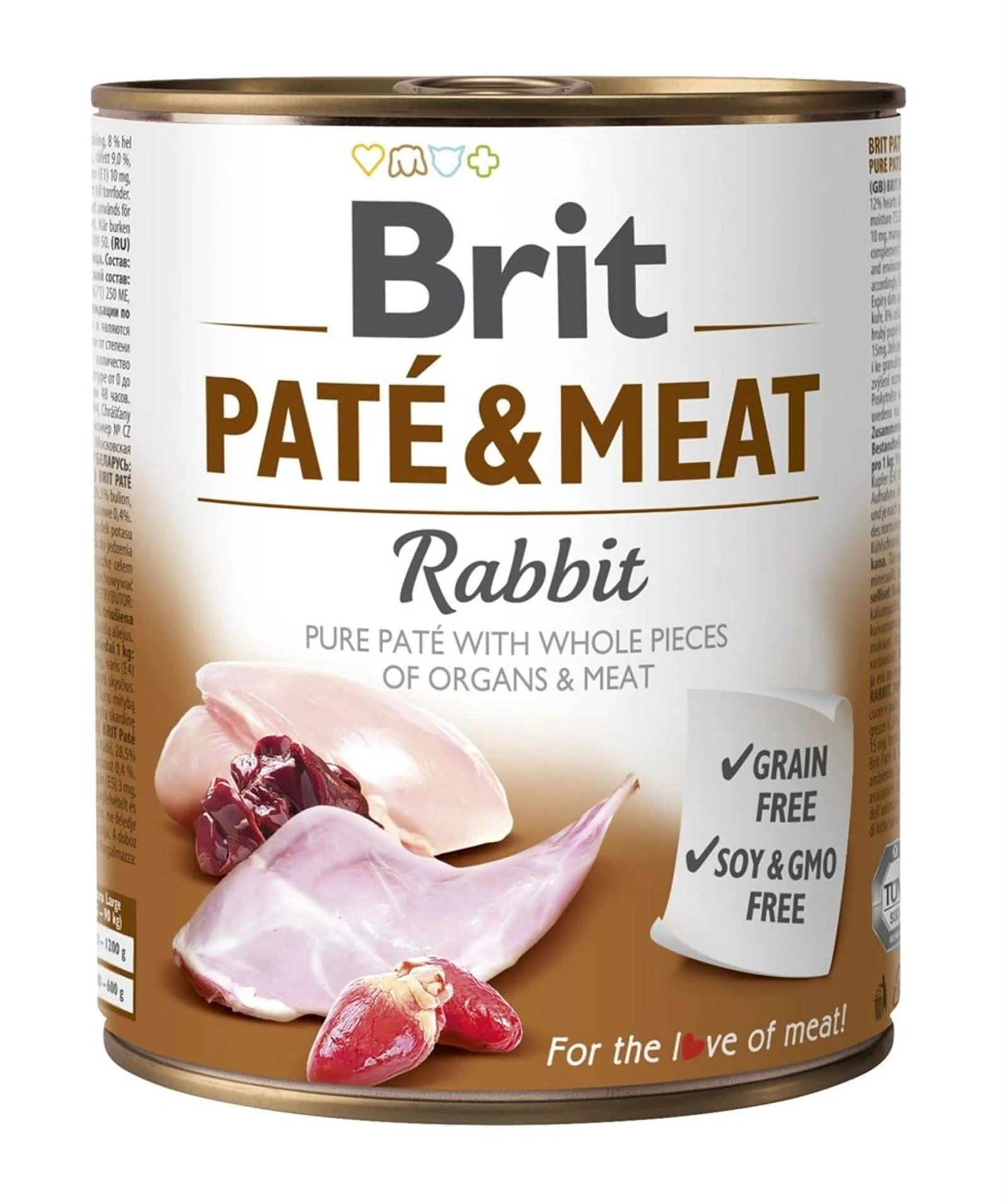 BRIT PATÉ & MEAT z królikiem - 800g