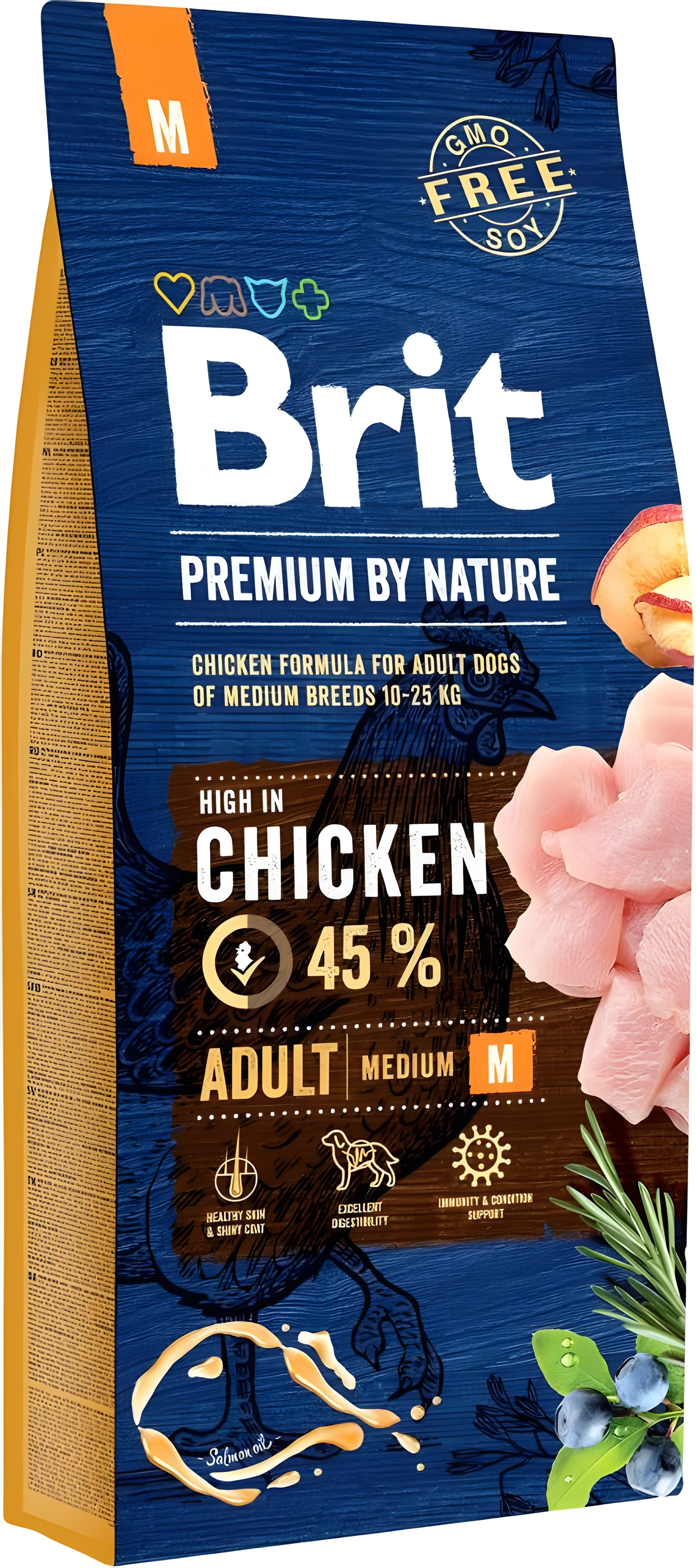 BRIT PREMIUM BY NATURE Adult M Sucha Karma 15 kg