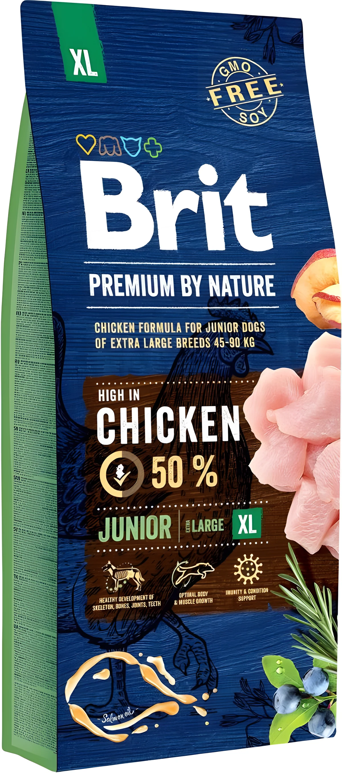BRIT PREMIUM BY NATURE Junior XL - Sucha Karma 15 kg