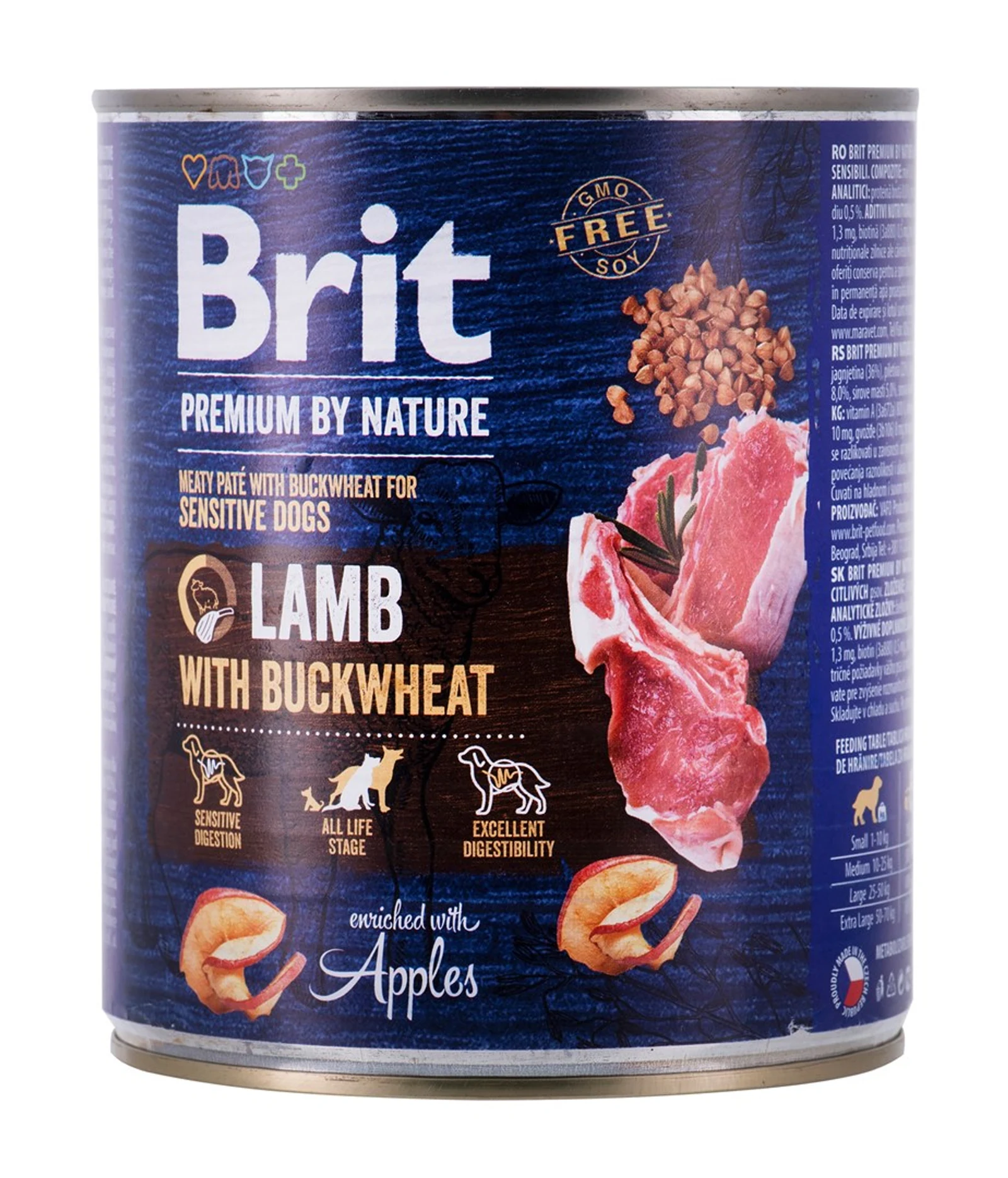 Brit Premium By Nature Lamb&BUCKWHEAT 800g - Mokra Karma — zdjęcie 1 z 3