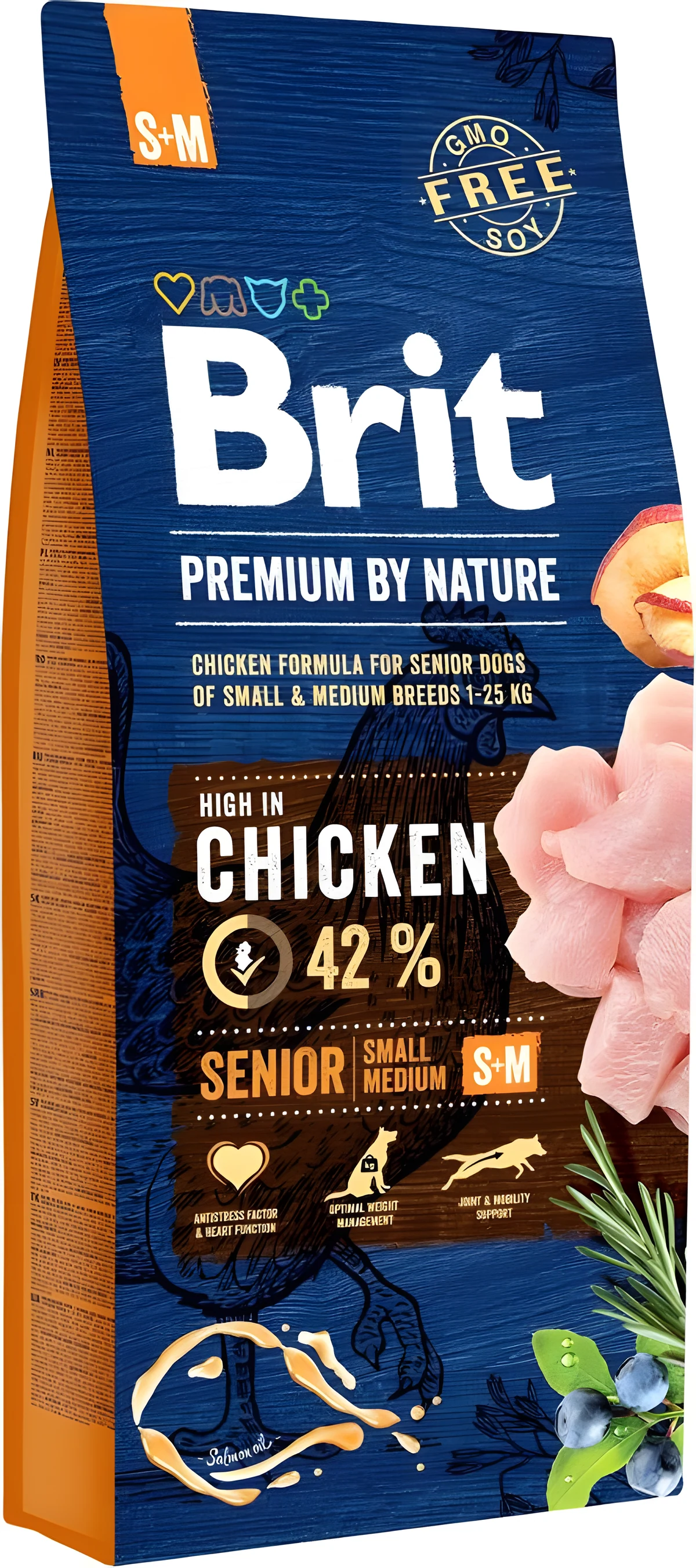 BRIT PREMIUM BY NATURE Senior S+M - 15 kg