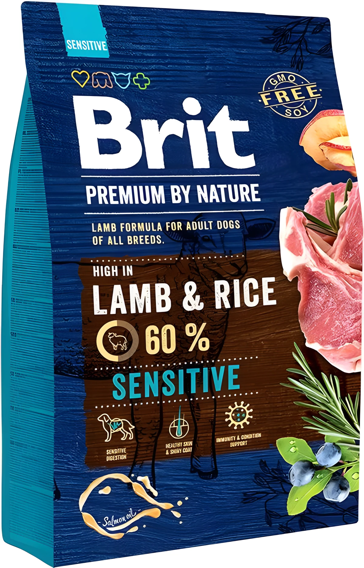 BRIT PREMIUM BY NATURE Sensitive Lamb & Rice - 3 kg