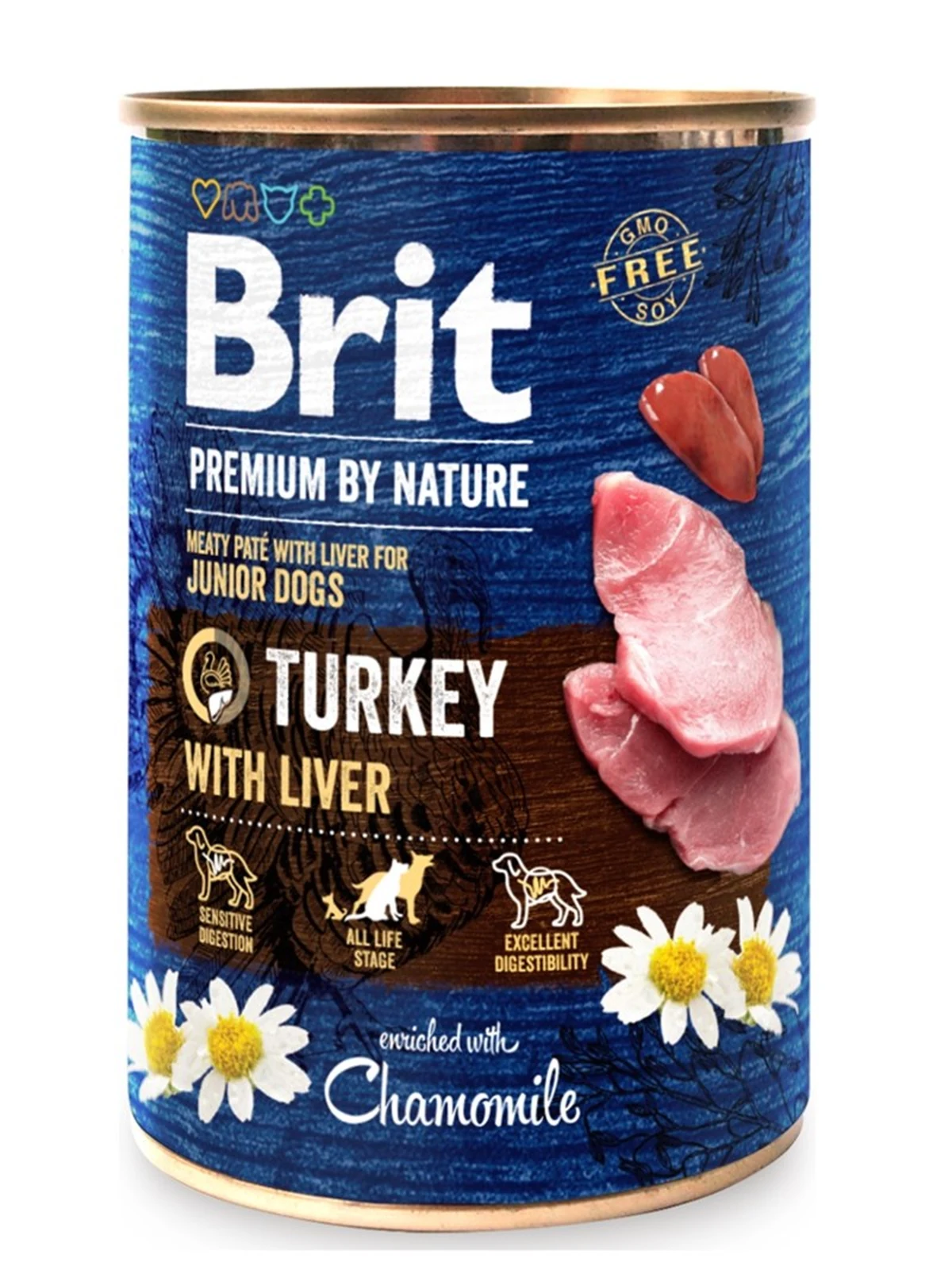 BRIT PREMIUM BY NATURE TURKEY&LIVER - 400g