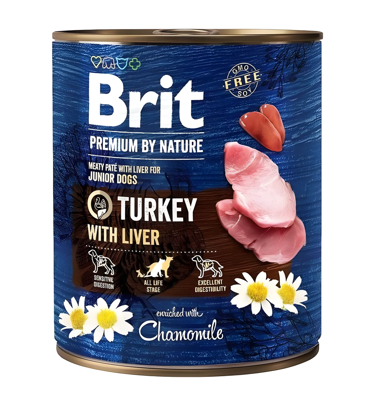 BRIT PREMIUM BY NATURE TURKEY&LIVER - 800g