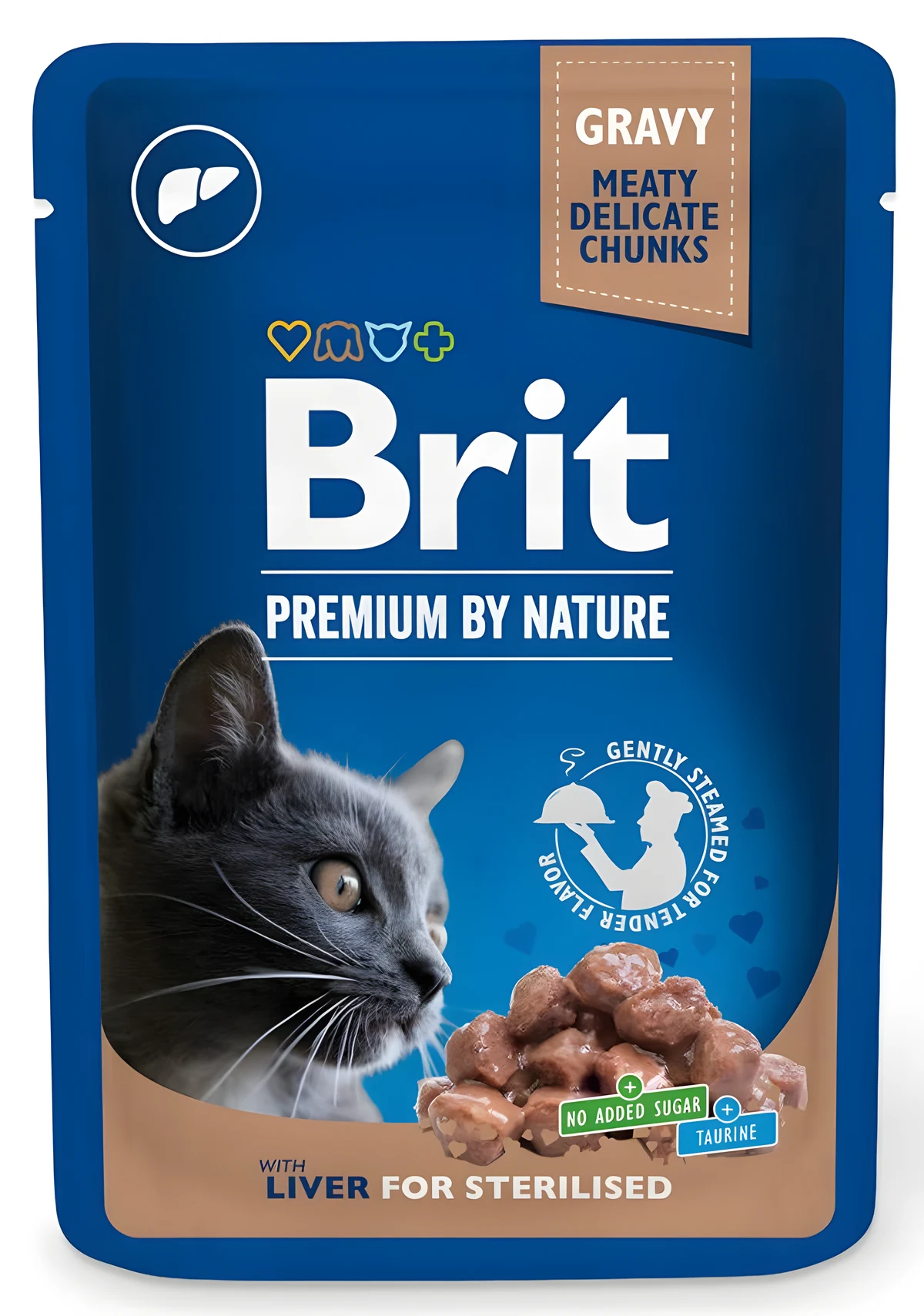 BRIT Premium Cat Liver Sterilised - 100 g