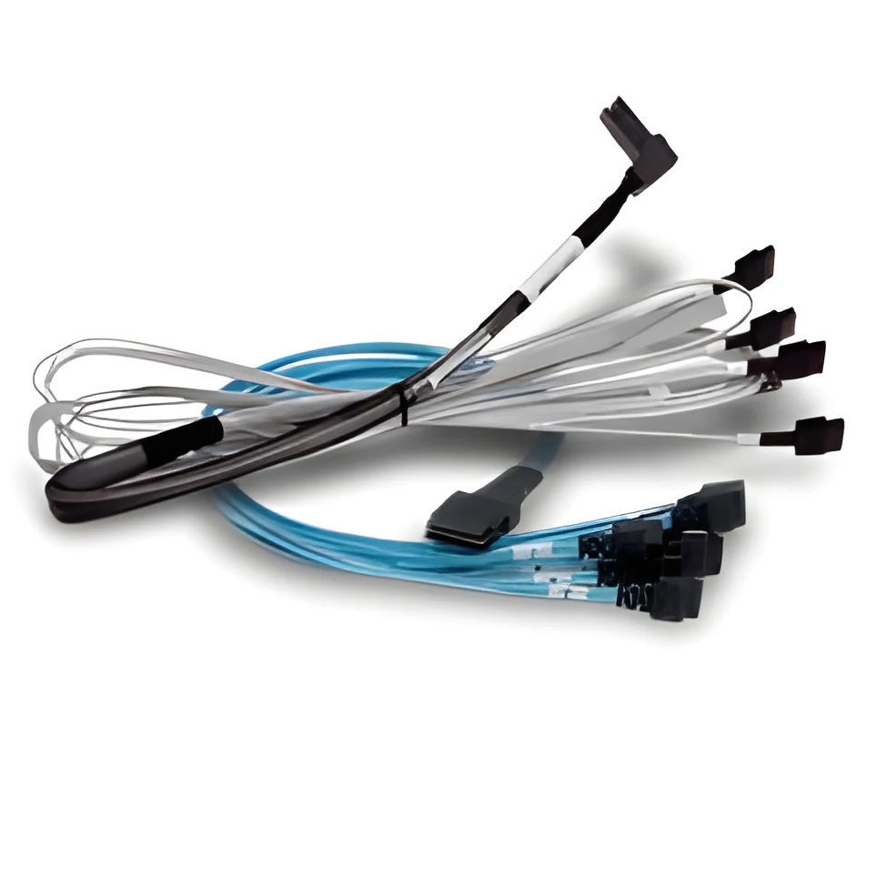 Broadcom Cable x8 8654 to 2x4 8643 (White), SMC 1M