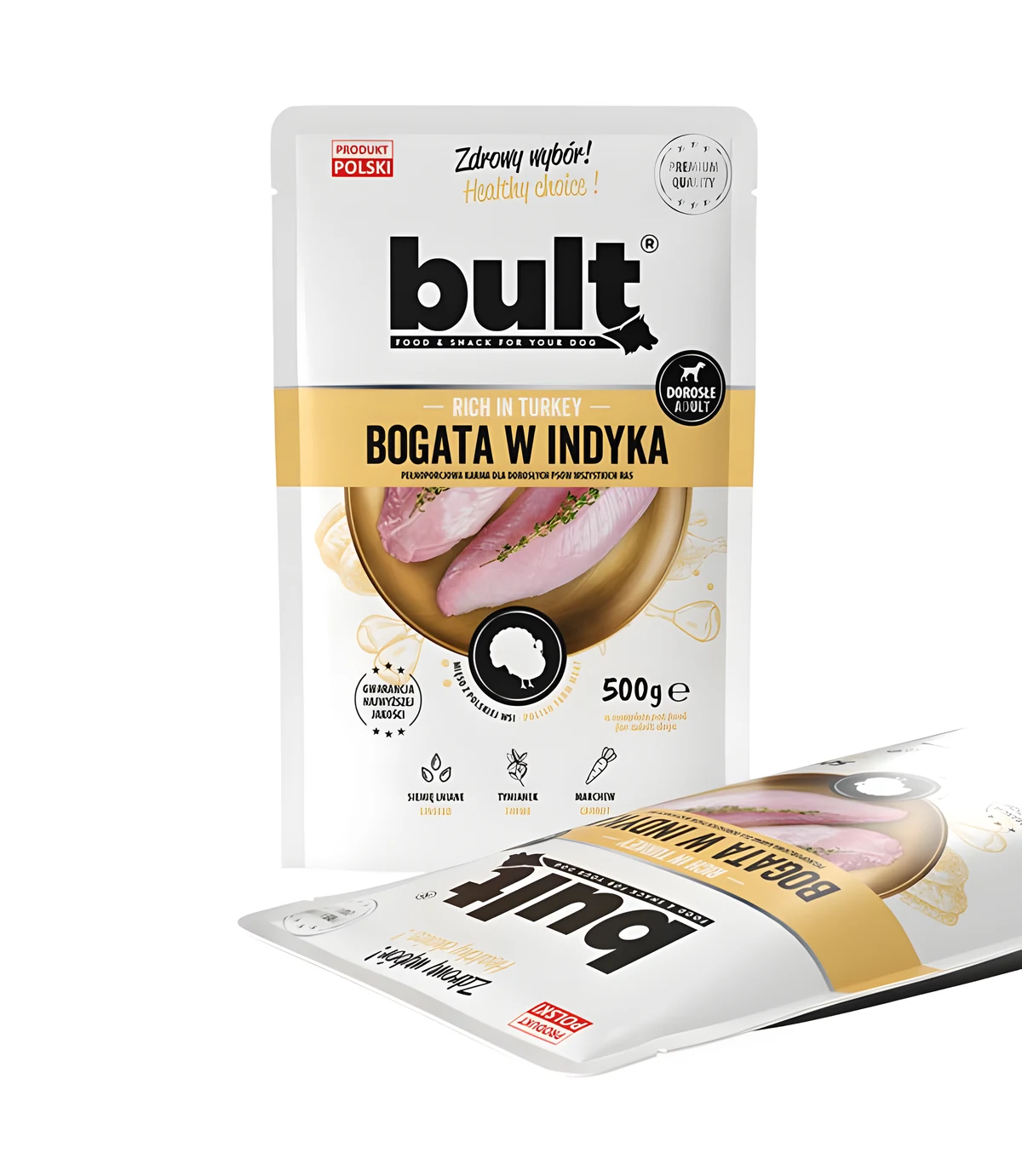 BULT mielonka 500g dla psa, bogata w indyka