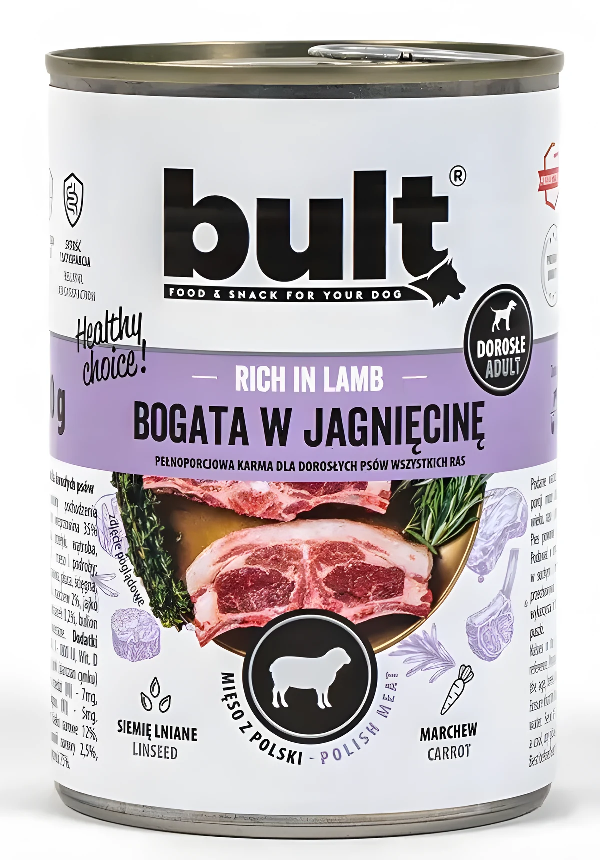 BULT Puszka bogata w jagnięcinę 400g