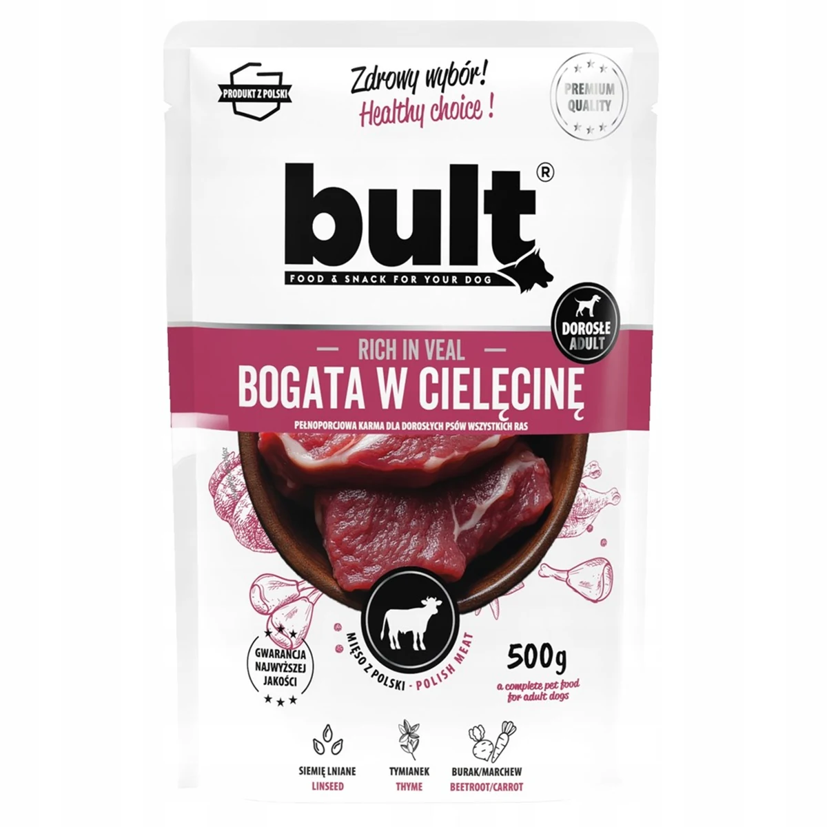 BULT Saszetka mielonka bogata w cielęcinę 500g
