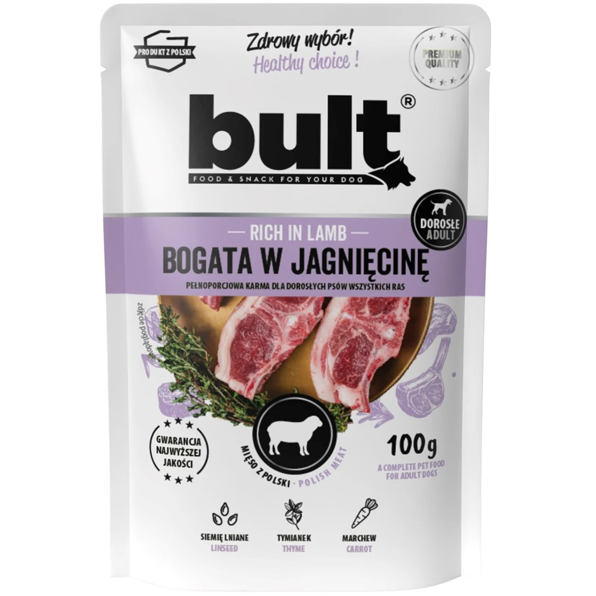 BULT Saszetka mielonka bogata w jagnięcinę 100g