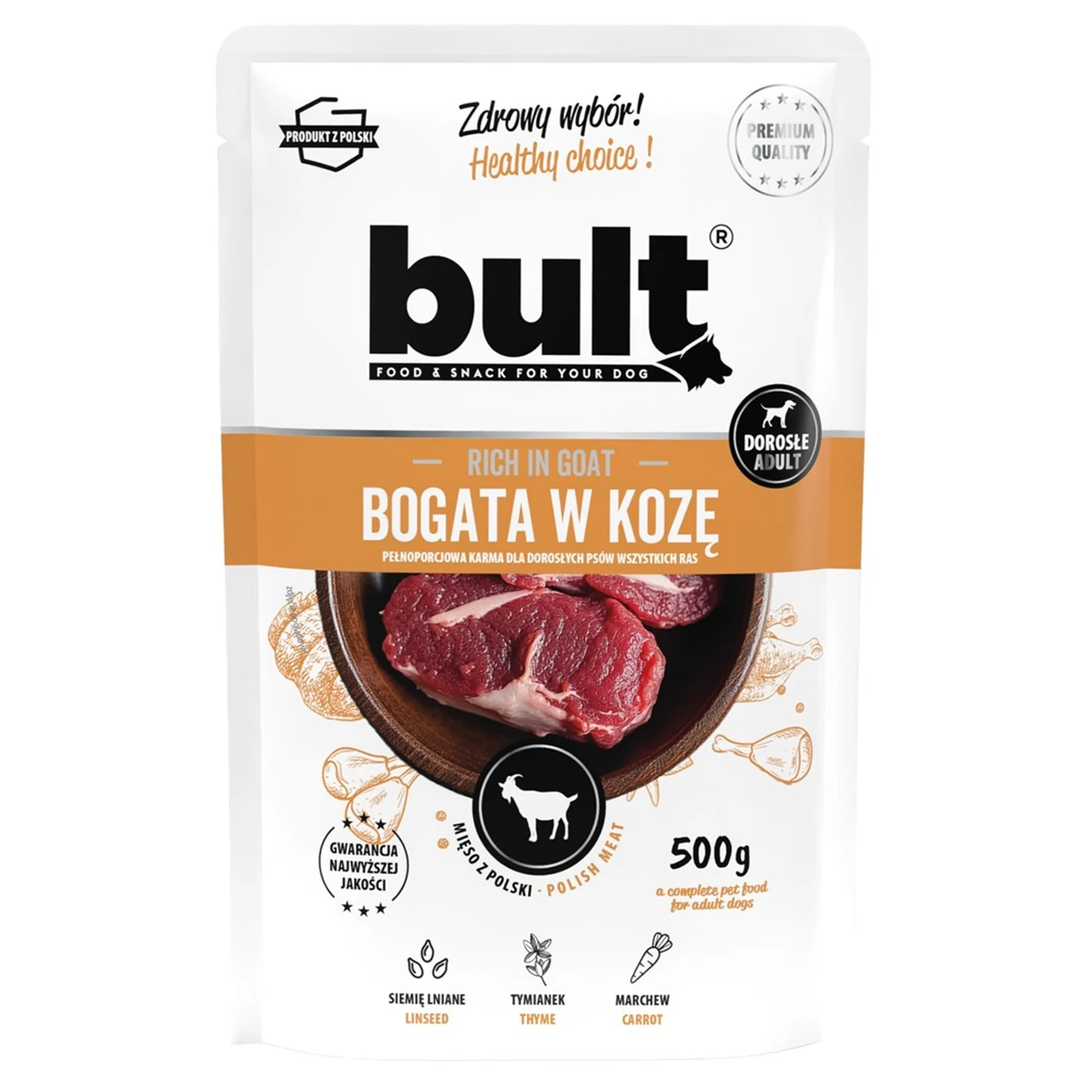 BULT Saszetka mielonka bogata w kozę 500g