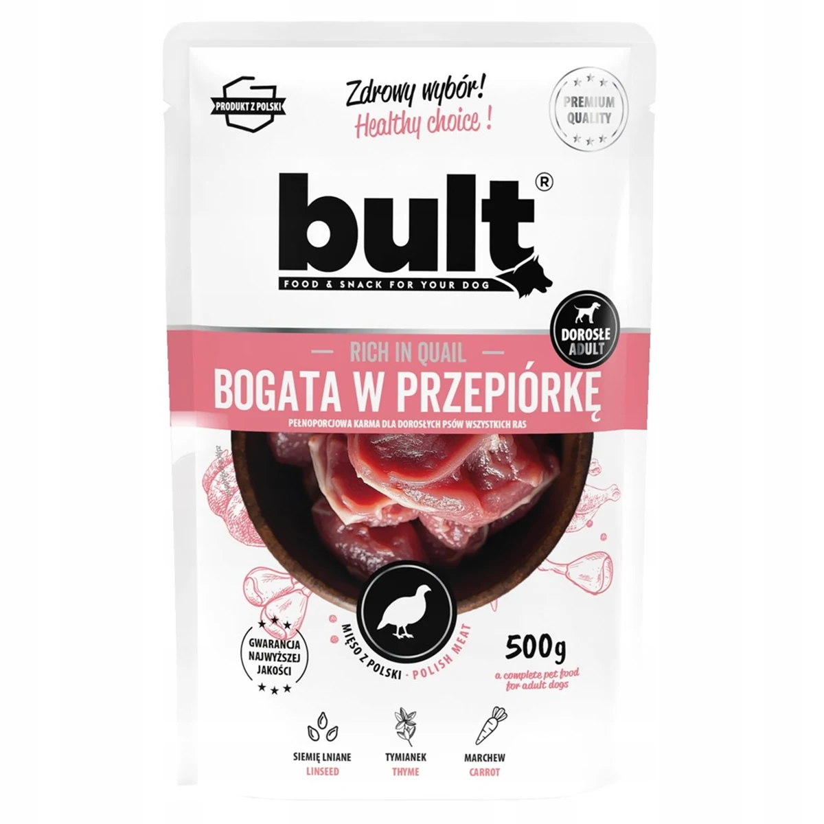 BULT Saszetka mielonka bogata w przepiórkę 500g