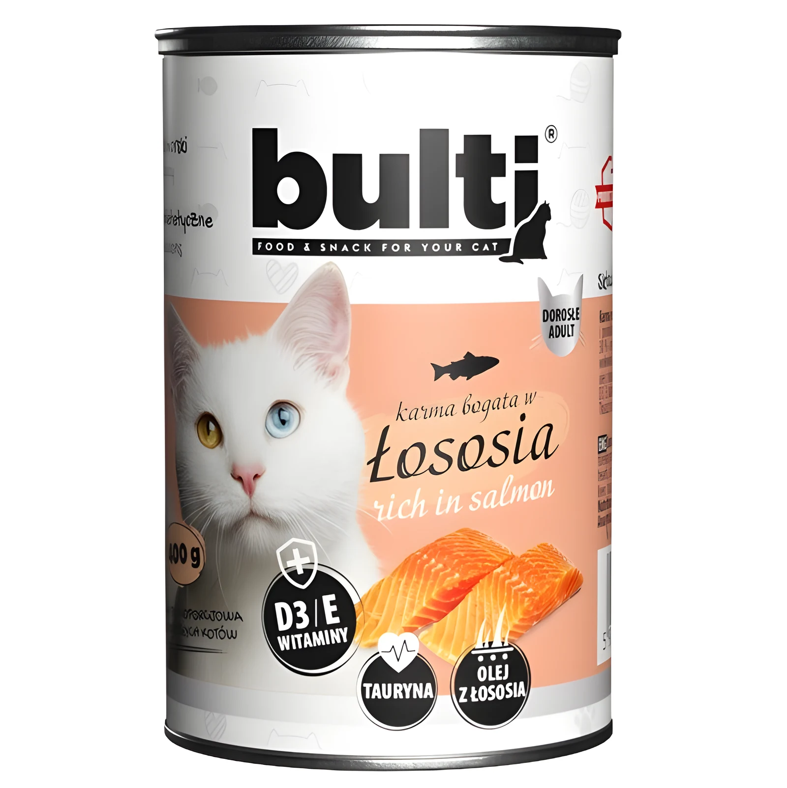 BULTI mielonka dla kota, 400g, łosoś — zdjęcie 1 z 2