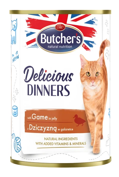 Karma mokra Butcher's Delicious Dinners - Kawałki z dziczyzny - 400 g