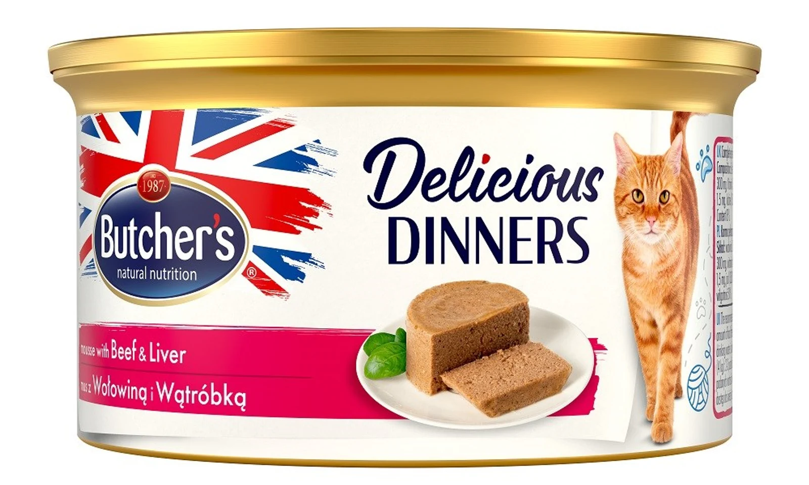 Butcher’s Delicious Dinners - Mus z Wołowiny i Wątrówki 85g