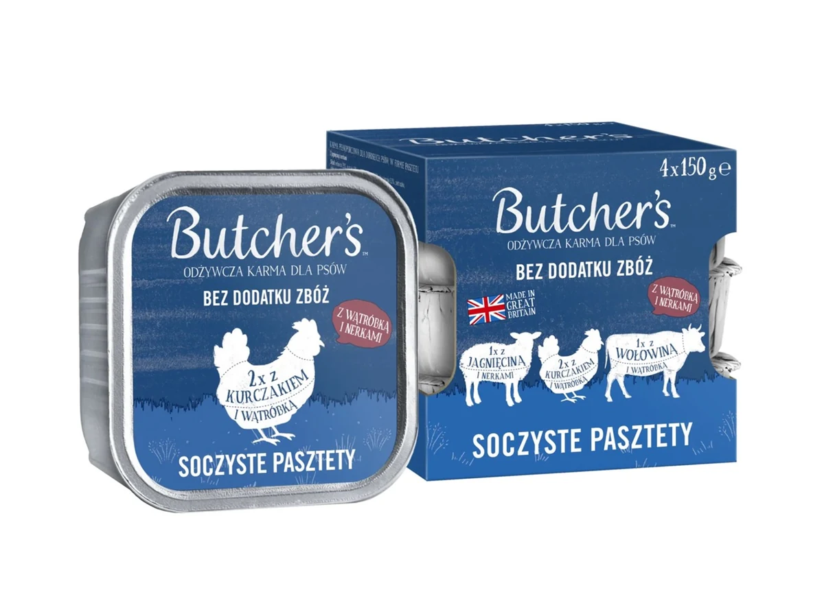Butcher's Original mix - 4x150g Soczyste Pasztety