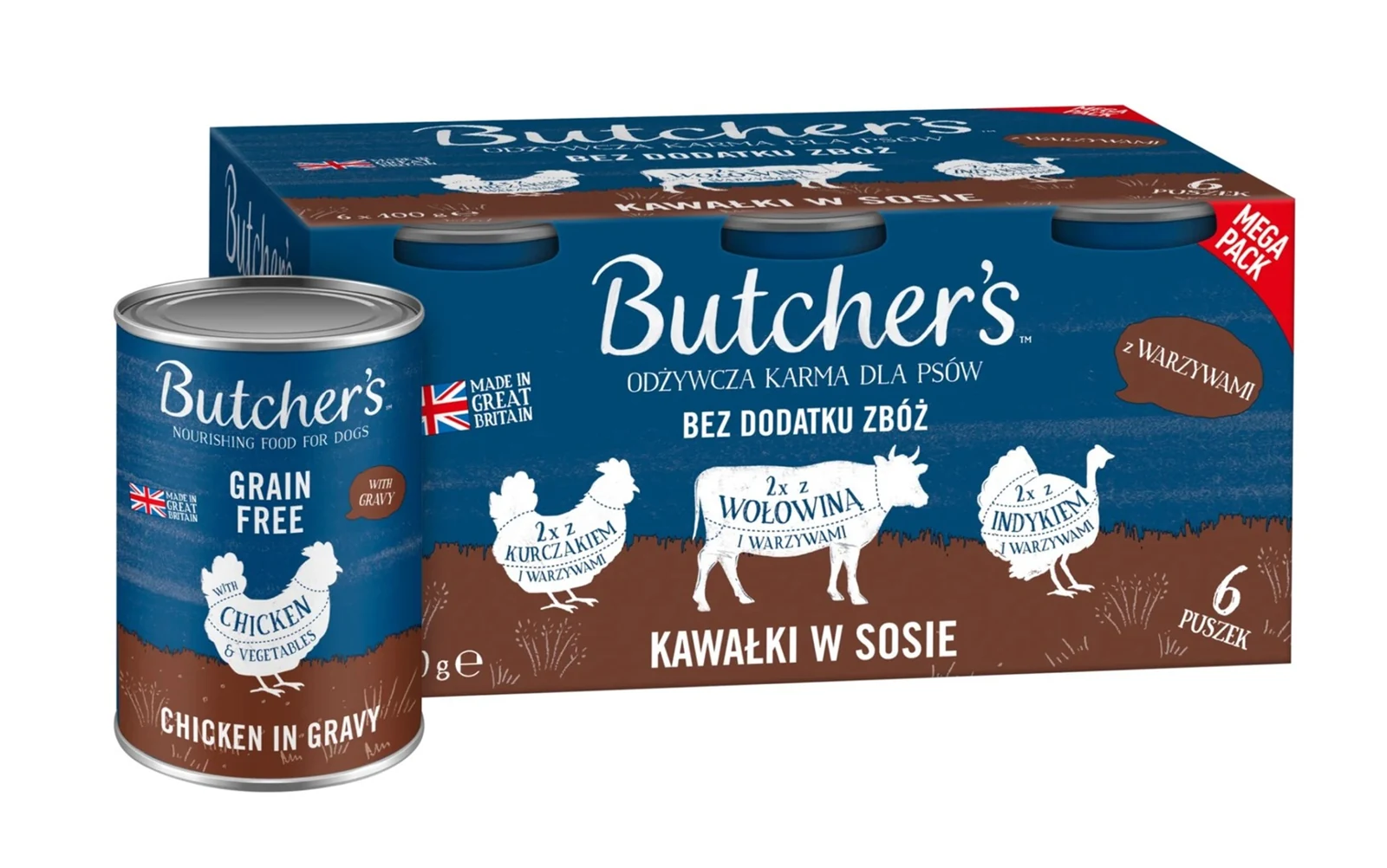 Butcher's Original Recipe in Gravy 6 x 400g Puszka — zdjęcie 1 z 3