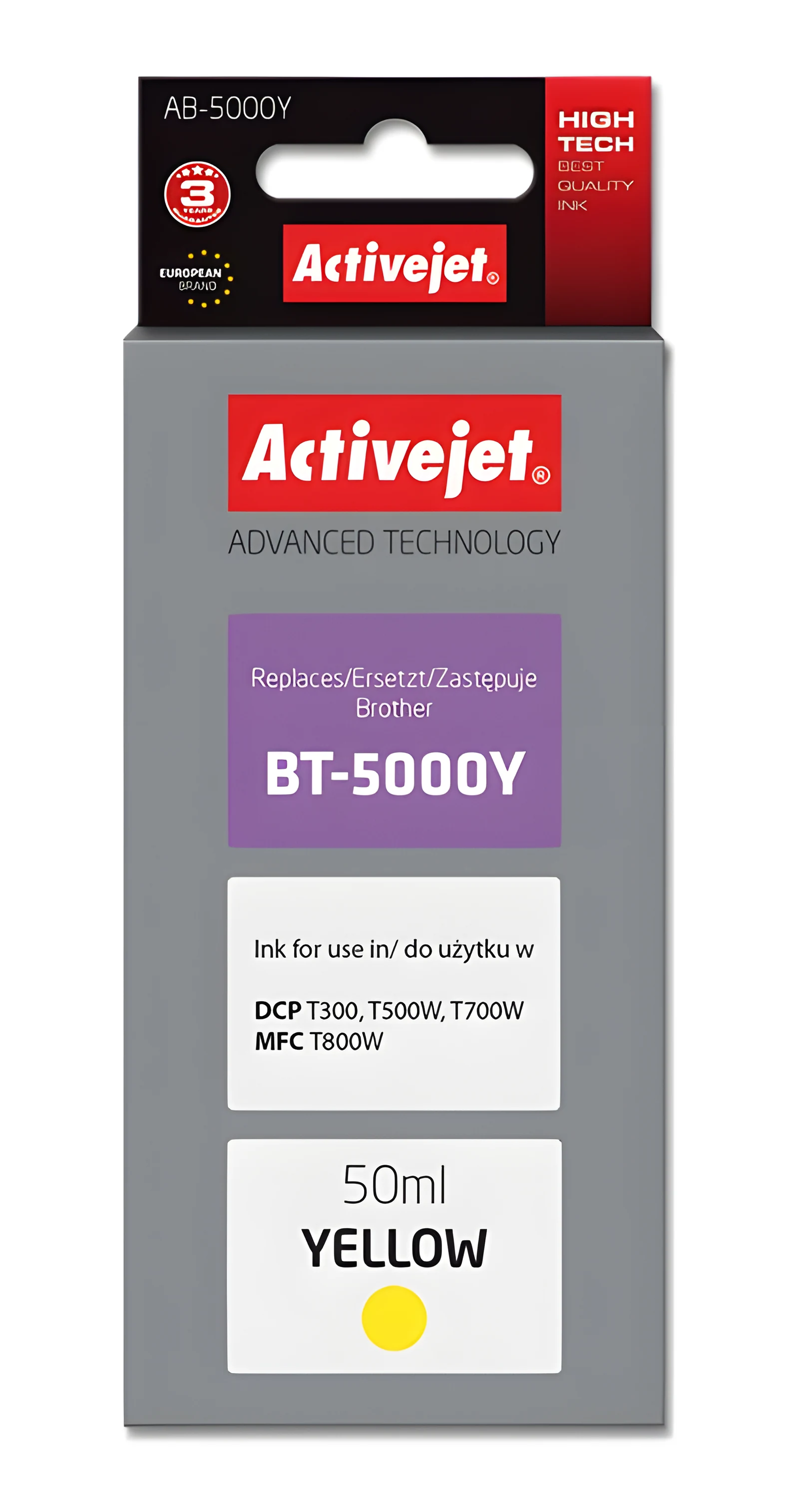 Buteleczka z tuszem Activejet AB-5000Y do Brother