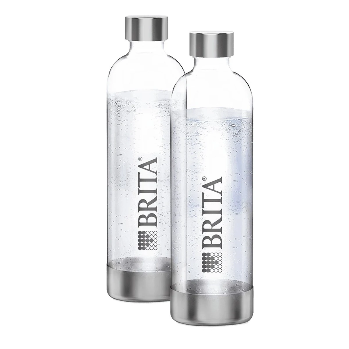 Butelka Brita SodaOne (2szt) - Przezroczysta, Srebrna