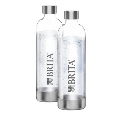 Butelka Brita SodaOne (2szt) - Przezroczysta, Srebrna